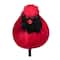 Cardinal Bird Clip-on Christmas Ornament - 5" - Red and Black